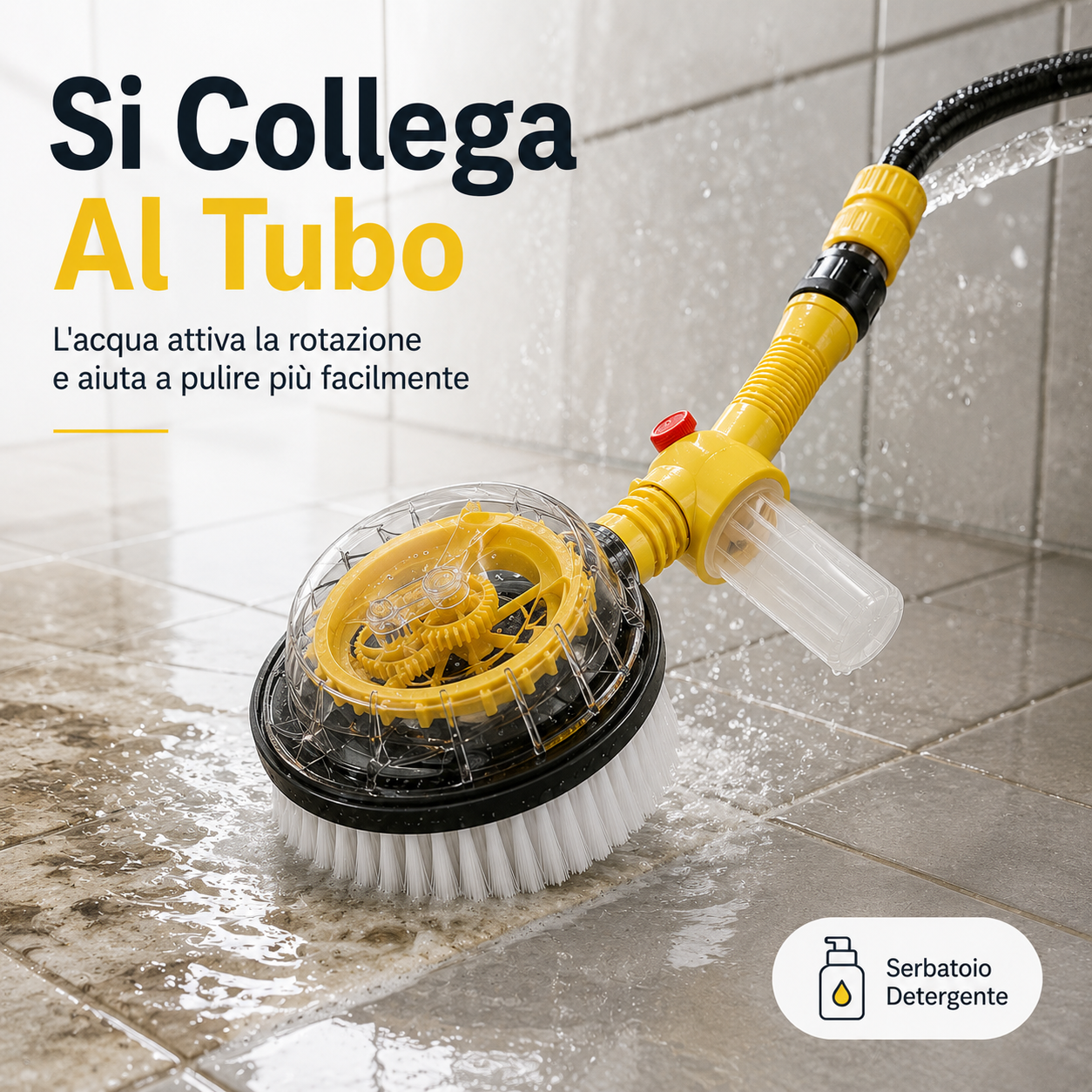 ScrubFlex™ — Spazzola Elettrica Rotante