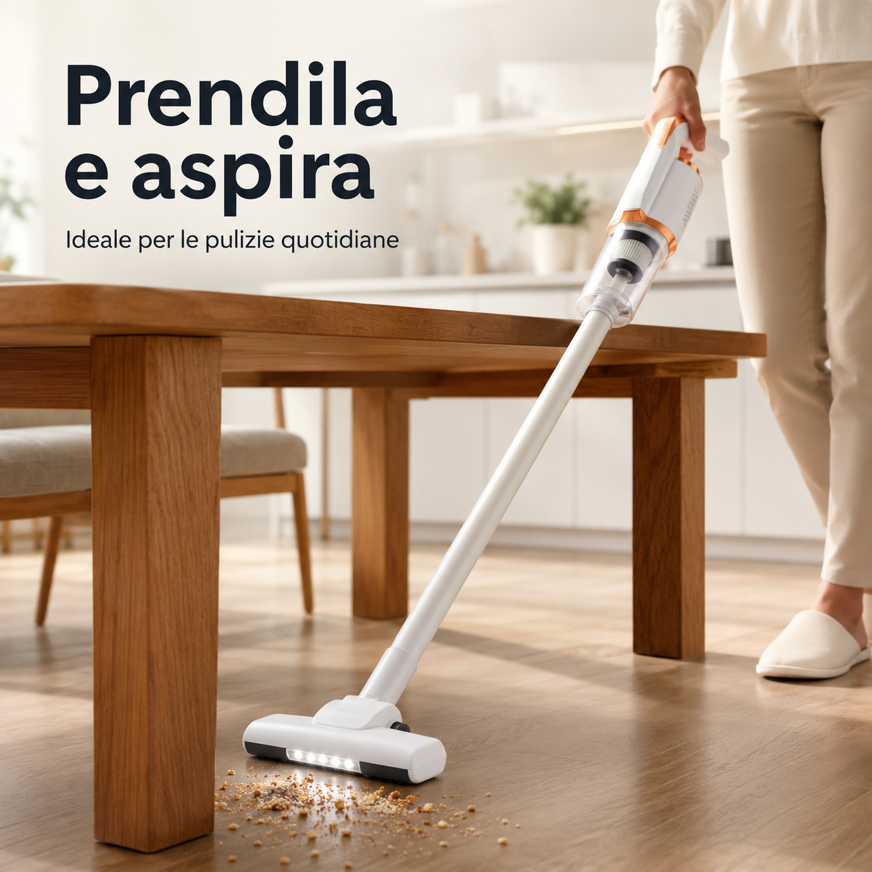 PulitoGo™ — Scopa Elettrica Senza Fili 2 in 1