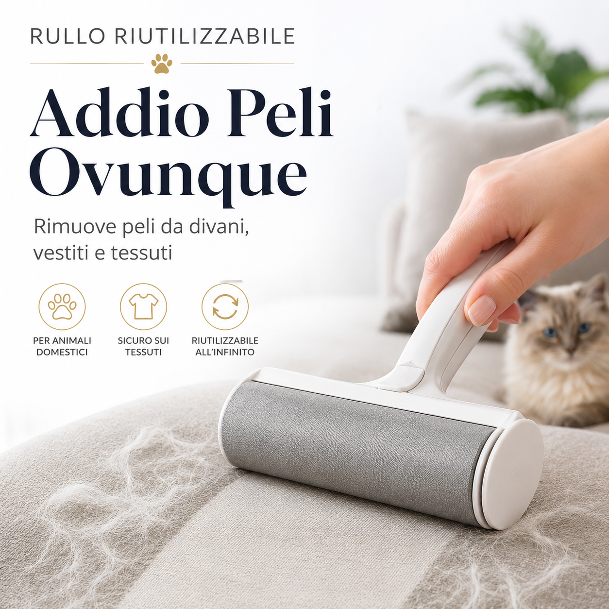 Rullo Riutilizzabile Rimuovi Peli