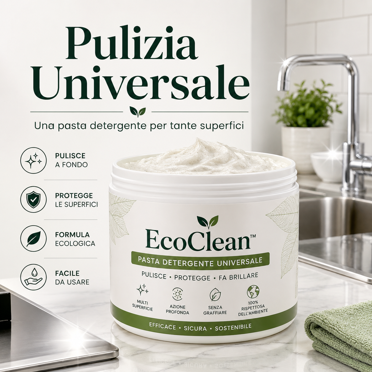 Pasta Detergente Universale EcoClean™